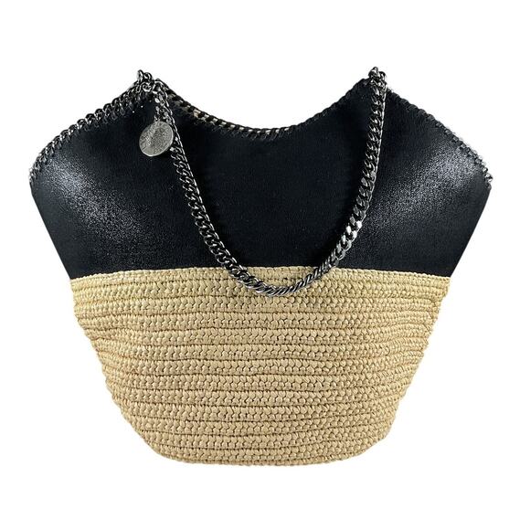 Stella McCartney Handbags - Stella Mccartney Two Tone Black Falabella Tote Bag